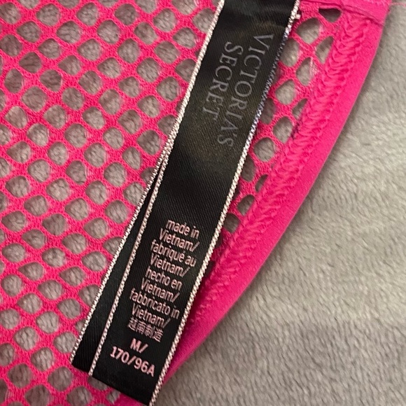 New! Victoria’s Secret Fishnet Mesh Unlined Strappy Teddy 4379 - Picture 7 of 9